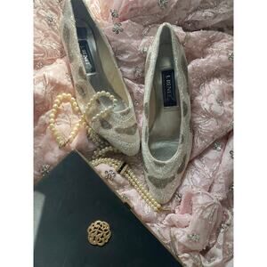 Vintage beaded pumps by J. Renée, size 7 1/2 (38.5)